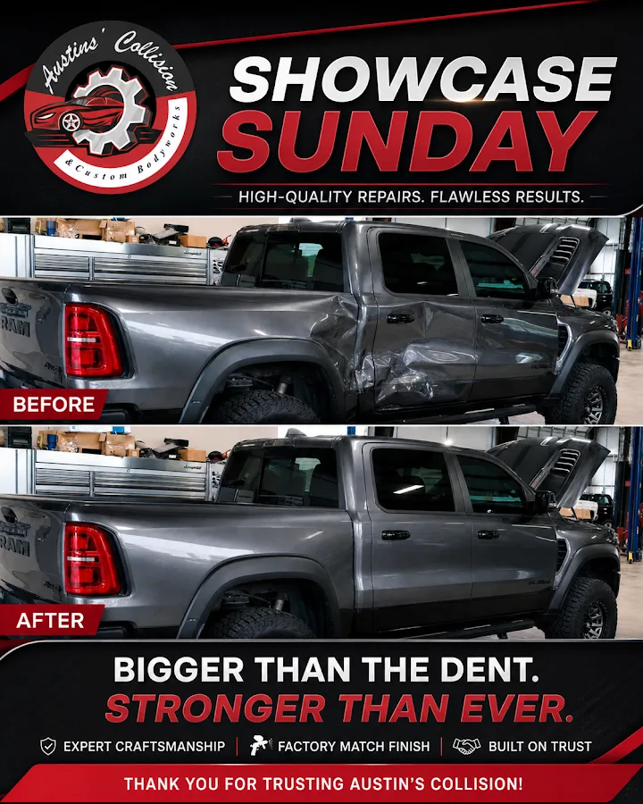 Austin's Collision and Custom Bodyworks repair shop photo 2
